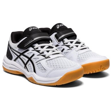 Asics Halowe buty do gry Upcourt 4 rzep białe dziecięce