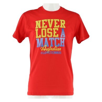 Australian Tshirt Never Lose czerwony męski