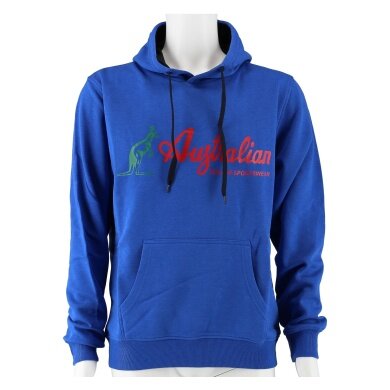 Australian Bluza z kapturem (Hoodie) Logo - Bawełna - królewski/czerwony Mężczyźni