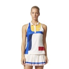 adidas Top tenisowe NY Colorblock biało/niebiesko/żółte damskie