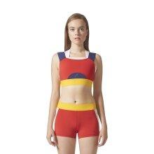 adidas Sport-Bra NY Colorblock czerwony damski