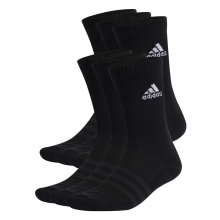 adidas Skarpetki sportowe Crew Cushioned Sportswear czarne - 6 par