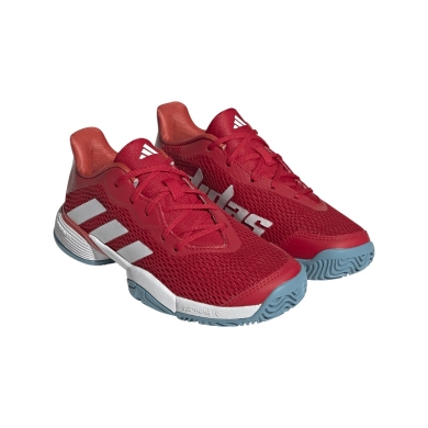 adidas buty tenisowe Barricade Allcourt czerwone dziecięce