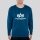 Alpha Industries Pullover Basic (Bawełna) Sweter granatowy Mężczyźni