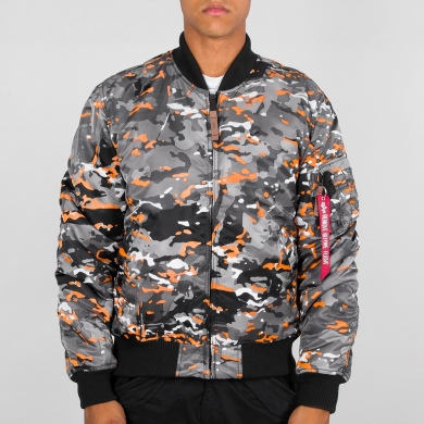 Alpha Industries Kurtka lotnicza MA-1 VF 59 camo szaro/pomarańczowa męska