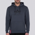 Alpha Industries Bluza z kapturem (Hoodie) Basic Logo szary/czarny męska