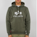 Alpha Industries Bluza z kapturem (Hoodie) Basic Logo oliwkowy Mężczyźni