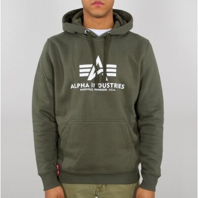 Alpha Industries Bluza z kapturem (Hoodie) Basic Logo oliwkowy Mężczyźni