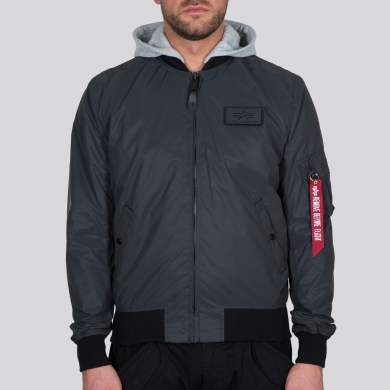 Alpha Industries Kurtka lotnicza MA-1 LW HD Reflective czarna męska