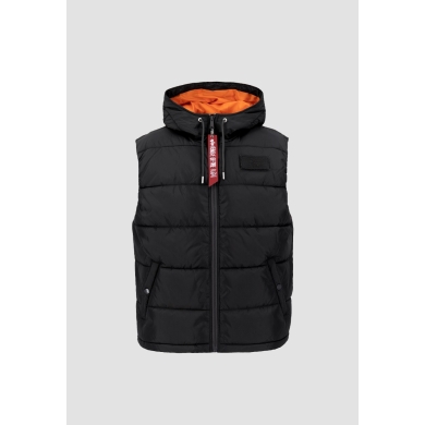 Alpha Industries Kamizelka Puffer Vest FD z kapturem czarna męska