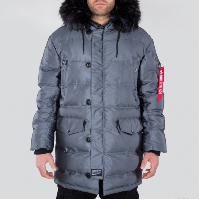 Alpha Industries Kurtka zimowa N3B Puffer FD tytanowoszara męska