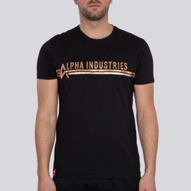 Koszulka Alpha Industries T Foil Print (Bawełna) czarna/miedziana męska