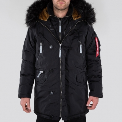 Alpha Industries Kurtka zimowa PPS N3B czarna/refleksyjna męska