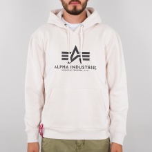 Alpha Industries Bluza z kapturem (Hoodie) Basic jet stream biały/czarny męski