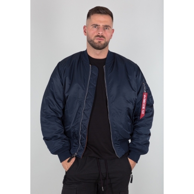 Alpha Industries Kurtka lotnicza MA-1 (Kurtka przejściowa odwracalna) granatowa męska