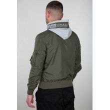 Alpha Industries Kurtka lotnicza MA-1 TT Custom z kapturem oliwkowa męska