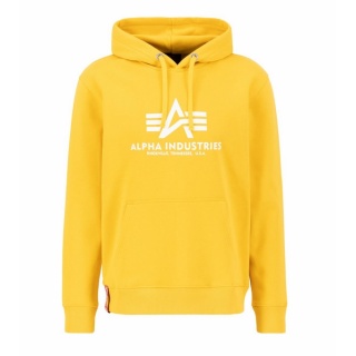 Alpha Industries Bluza z kapturem (Hoodie) Basic Logo słoneczny żółty Mężczyźni