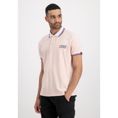 Alpha Industries Polo Contrast (100% bawełna) jasnopomarańczowy męski