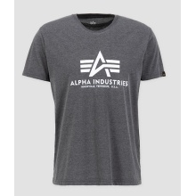 Alpha Industries T-shirt Basic (Bawełna) węgiel/biały Mężczyźni