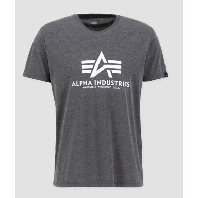 Alpha Industries T-shirt Basic (Bawełna) węgiel/biały Mężczyźni