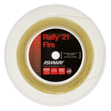 Ashaway Sznur do badmintona Rally 21 Fire natural 200m rolka