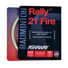 Ashaway Sznur do badmintona Rally 21 Fire naturalny 10m Zestaw