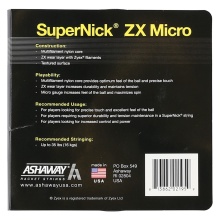 Ashaway Squashowa struna Super Nick ZX Micro 1.15 czarna 9m zestaw