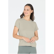 Koszulka sportowa/rekreacyjna Athlecia Pacy S/S Tee (oddychająca, super miękka) khaki zielona damska