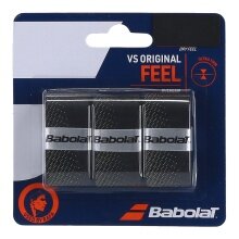 Babolat Overgrip VS Grip Original Feel (suchy, gładki) 0.43mm czarny/żółty - 3 sztuki