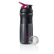 BlenderBottle Butelka do picia Sportmixer Grip Tritan Flip 820ml czarna/różowa