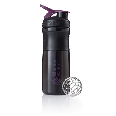 BlenderBottle Butelka sportowa Sportmixer Grip Tritan Flip 820ml czarna/fioletowa