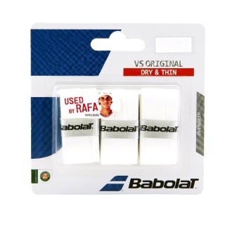 Babolat Overgrip VS Grip Original Feel (suchy, gładki) 0,43mm biały - 3 sztuki