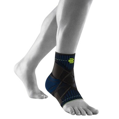 Bauerfeind Wsparcie kostki Sportowe Ankle Support prawa czarna/niebieska 1szt