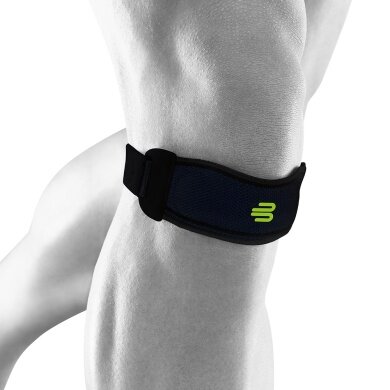 Bauerfeind Patellaband na kolano Sports Knee Strap (indywidualnie regulowany, lekki, komfortowy i trwały) czarny - 1 sztuka