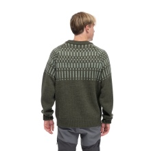 Bergans Sweter Nordmarka Merino (wygodny, ciepły, 100% wełna merino) zielony męski