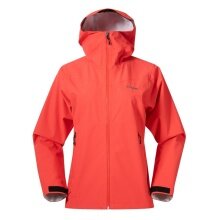 Kurtka softshell Bergans Essentials 2.5L Shell (kurtka przeciwdeszczowa, wodoodporna, wiatroszczelna) czerwona damska