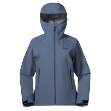 Kurtka Softshell Bergans Essentials 3L Shell (kurtka hardshell, wodoodporna, wiatroszczelna) granitowo-niebieska damska