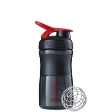 BlenderBottle Butelka Sportmixer Grip 590ml czarna/czerwona