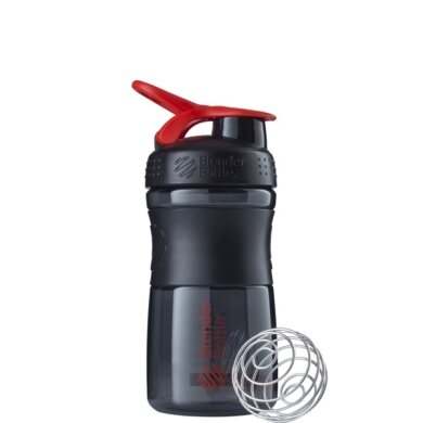 BlenderBottle Butelka Sportmixer Grip 590ml czarna/czerwona