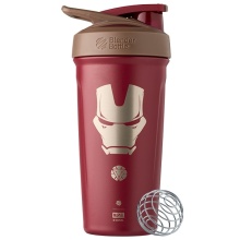 BlenderBottle Butelka Strada Thermo Stalowa Iron Man 710ml bordowa