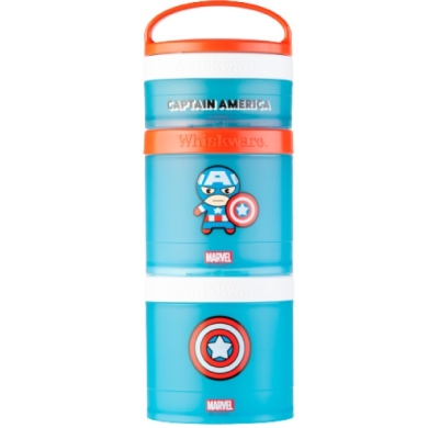 BlenderBottle Pojemnik Whiskware na Przekąski Captain America 3 szt.