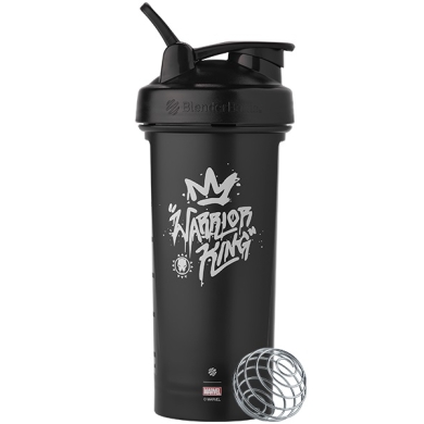 BlenderBottle Butelka do picia Classic Loop Pro Marvel Czarna Pantera 820ml czarna