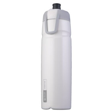 BlenderBottle Butelka do picia Halex Sports (łatwo dostępne, szerokie otwarcie, funkcja Squeeze) 940ml biała