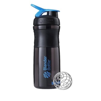 BlenderBottle Butelka Sportmixer Grip 820ml czarna/cyanowa