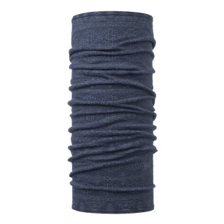 Buff Multifunkcyjna chusta wełna merino Lightweight EDGY niebieski dżinsowy męski/żeński