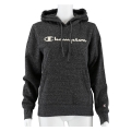 Hoodie Champion z dużym nadrukiem logo (ocieplany) ciemnoszary damski