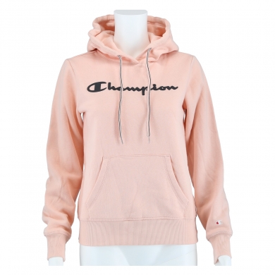 Champion Bluza z kapturem (ocieplana) American Classic Logo różowa damska