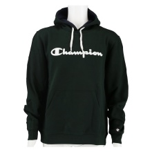 Champion Hoodie Duży Nadruk Logo ciemnozielony/biały Mężczyźni