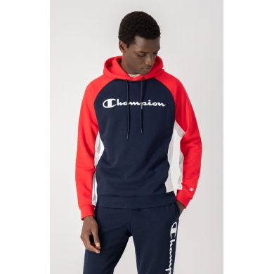 Champion Bluza z kapturem (Hoodie) American Classics granatowo/czerwona męska