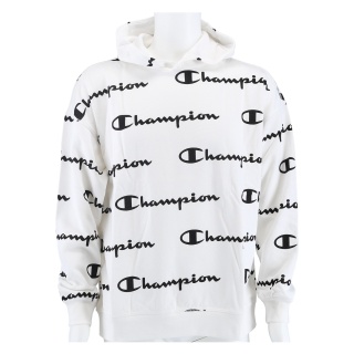 Champion Bluza z kapturem (Bawełna) Hoodie z grafiką biała dla chłopców